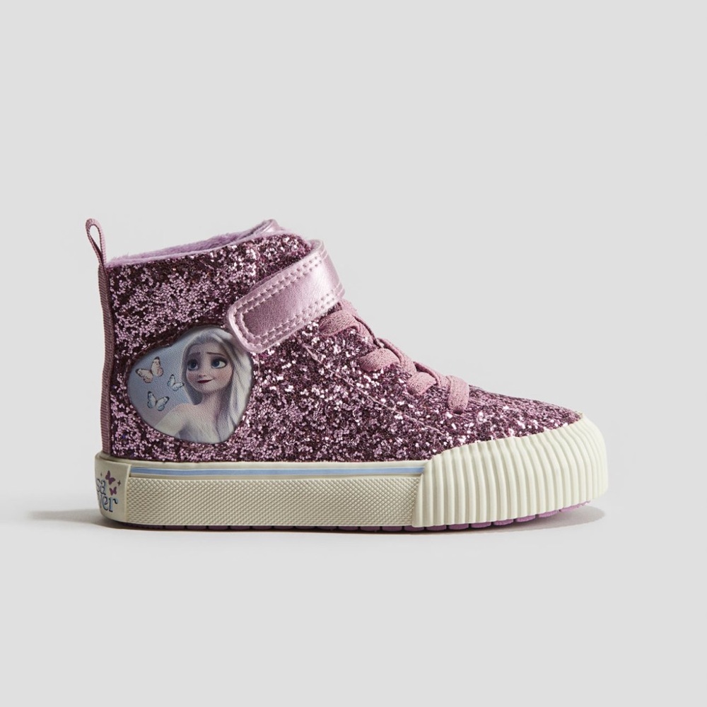 Elsa purple glitter high tops